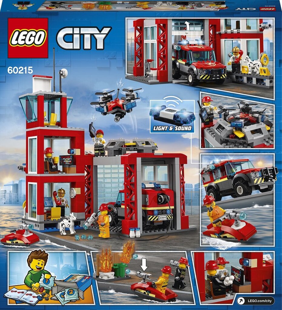 60215 LEGO® City Gaisrinė kaina ir informacija | Konstruktoriai ir kaladėlės | pigu.lt