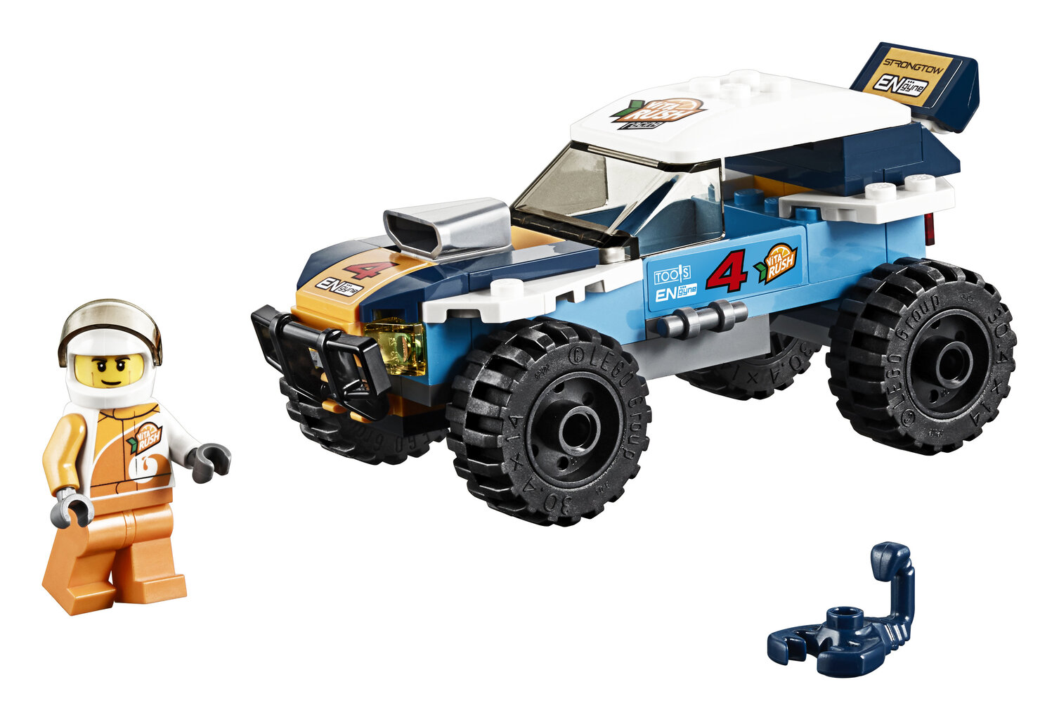 60218 LEGO® City Dykumų ralio automobilis kaina ir informacija | Konstruktoriai ir kaladėlės | pigu.lt