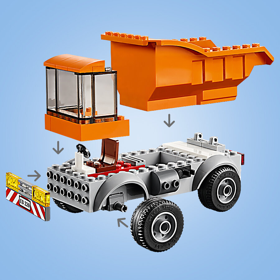 60220 LEGO® City Šiukšliavežė цена и информация | Konstruktoriai ir kaladėlės | pigu.lt