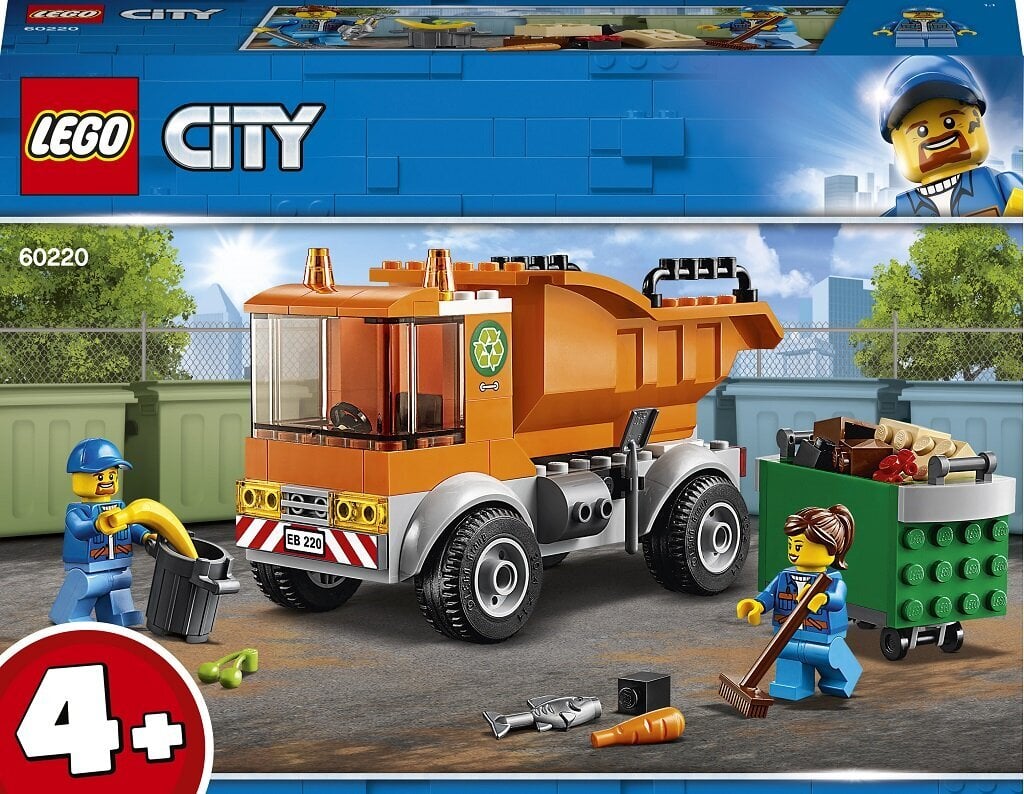 60220 LEGO® City Šiukšliavežė цена и информация | Konstruktoriai ir kaladėlės | pigu.lt