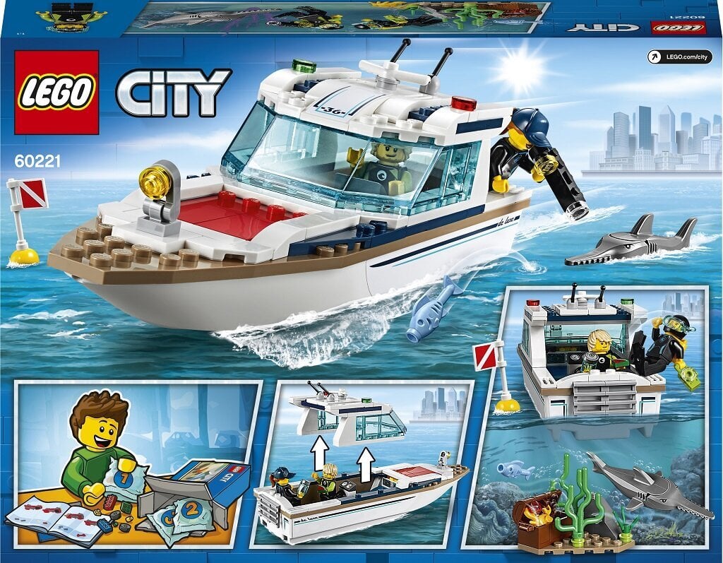 60221 LEGO® City Nardymo jachta цена и информация | Konstruktoriai ir kaladėlės | pigu.lt