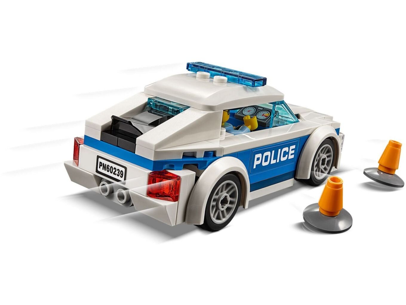 60239 LEGO® City Policijos patrulio automobilis цена и информация | Konstruktoriai ir kaladėlės | pigu.lt