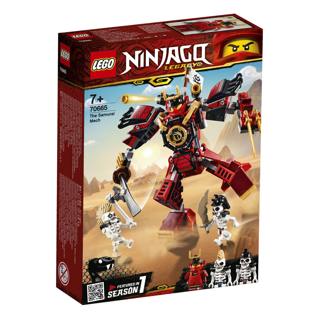 70665 LEGO® NINJAGO Samurajus robotas цена и информация | Konstruktoriai ir kaladėlės | pigu.lt