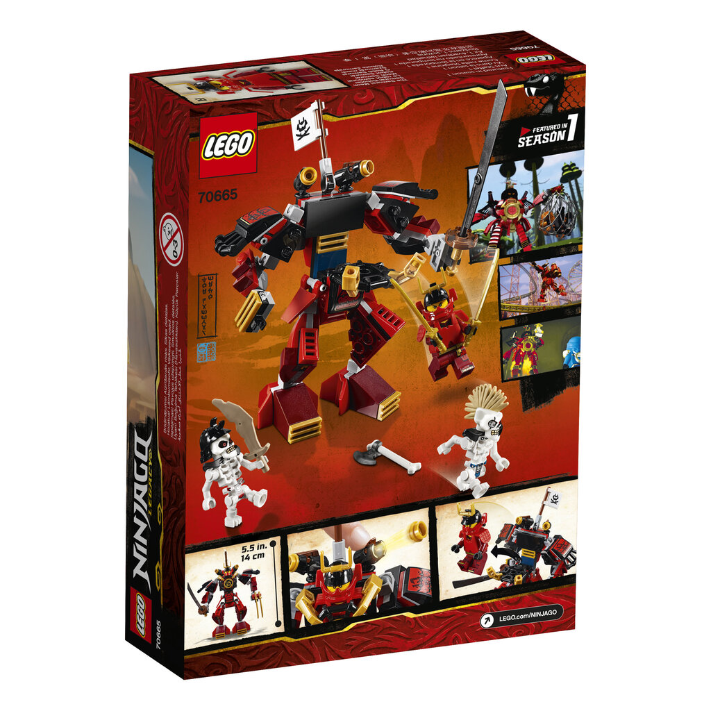 70665 LEGO® NINJAGO Samurajus robotas kaina ir informacija | Konstruktoriai ir kaladėlės | pigu.lt