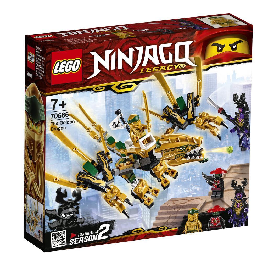 70666 LEGO® NINJAGO Auksinis drakonas цена и информация | Konstruktoriai ir kaladėlės | pigu.lt