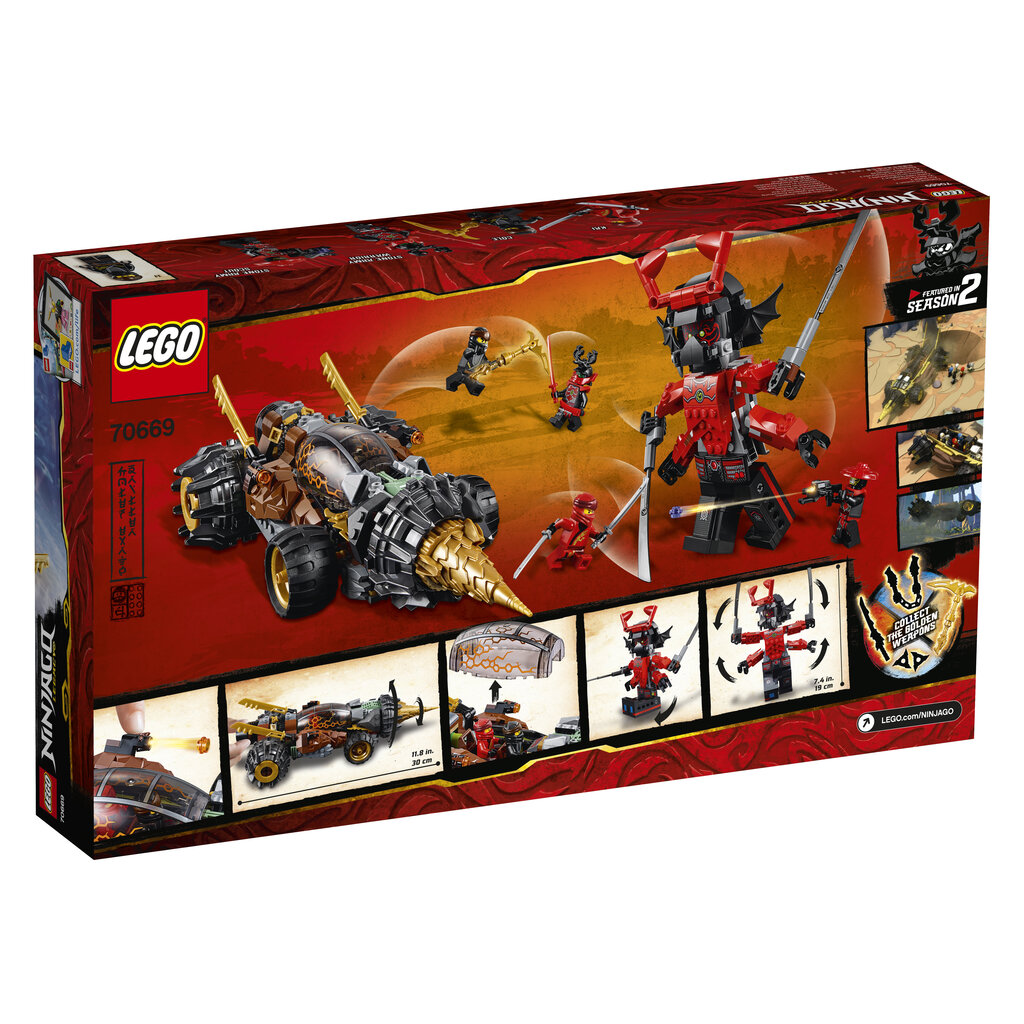 70669 LEGO® NINJAGO Cole Žemės grąžtas kaina ir informacija | Konstruktoriai ir kaladėlės | pigu.lt