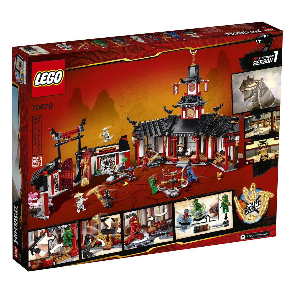 70670 LEGO® NINJAGO Spinjitzu vienuolynas цена и информация | Konstruktoriai ir kaladėlės | pigu.lt