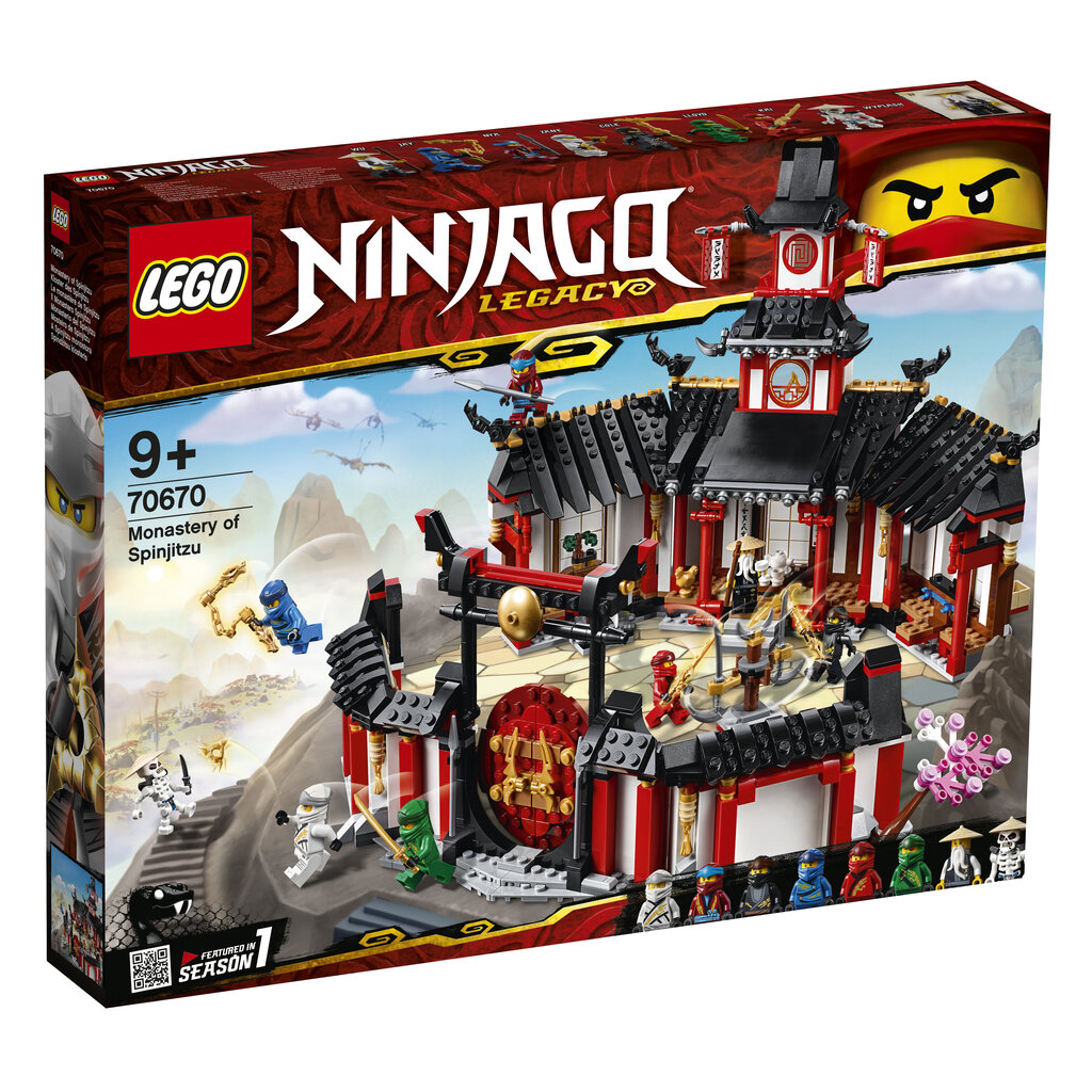 70670 LEGO® NINJAGO Spinjitzu vienuolynas цена и информация | Konstruktoriai ir kaladėlės | pigu.lt