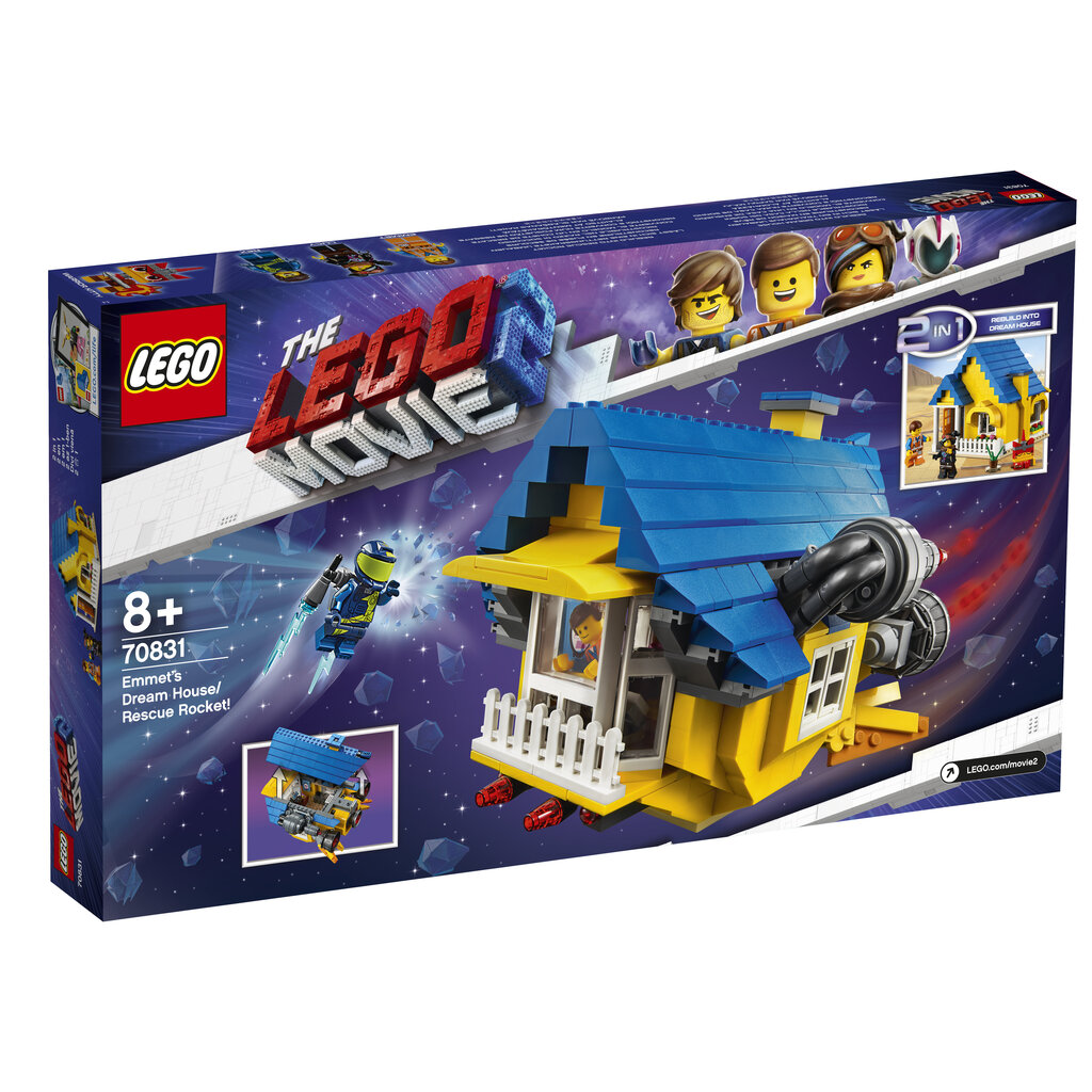 70831 LEGO® MOVIE 2 Emeto svajonių namas / gelbėjimosi raketa kaina ir informacija | Konstruktoriai ir kaladėlės | pigu.lt