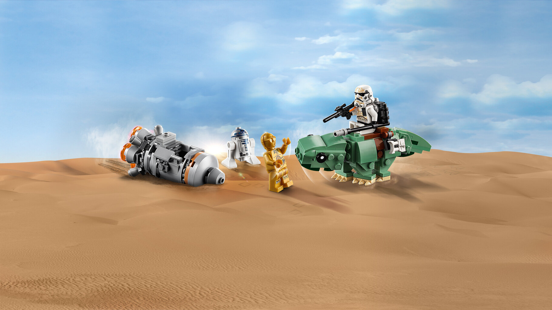 75228 LEGO® Star Wars Katapultavimosi kapsulė prieš Dewback mažuosius kovotojus kaina ir informacija | Konstruktoriai ir kaladėlės | pigu.lt