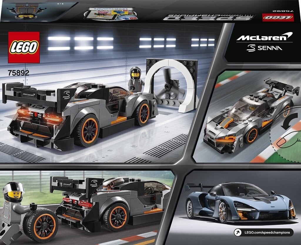 75892 LEGO® Speed Champions McLaren Senna цена и информация | Konstruktoriai ir kaladėlės | pigu.lt