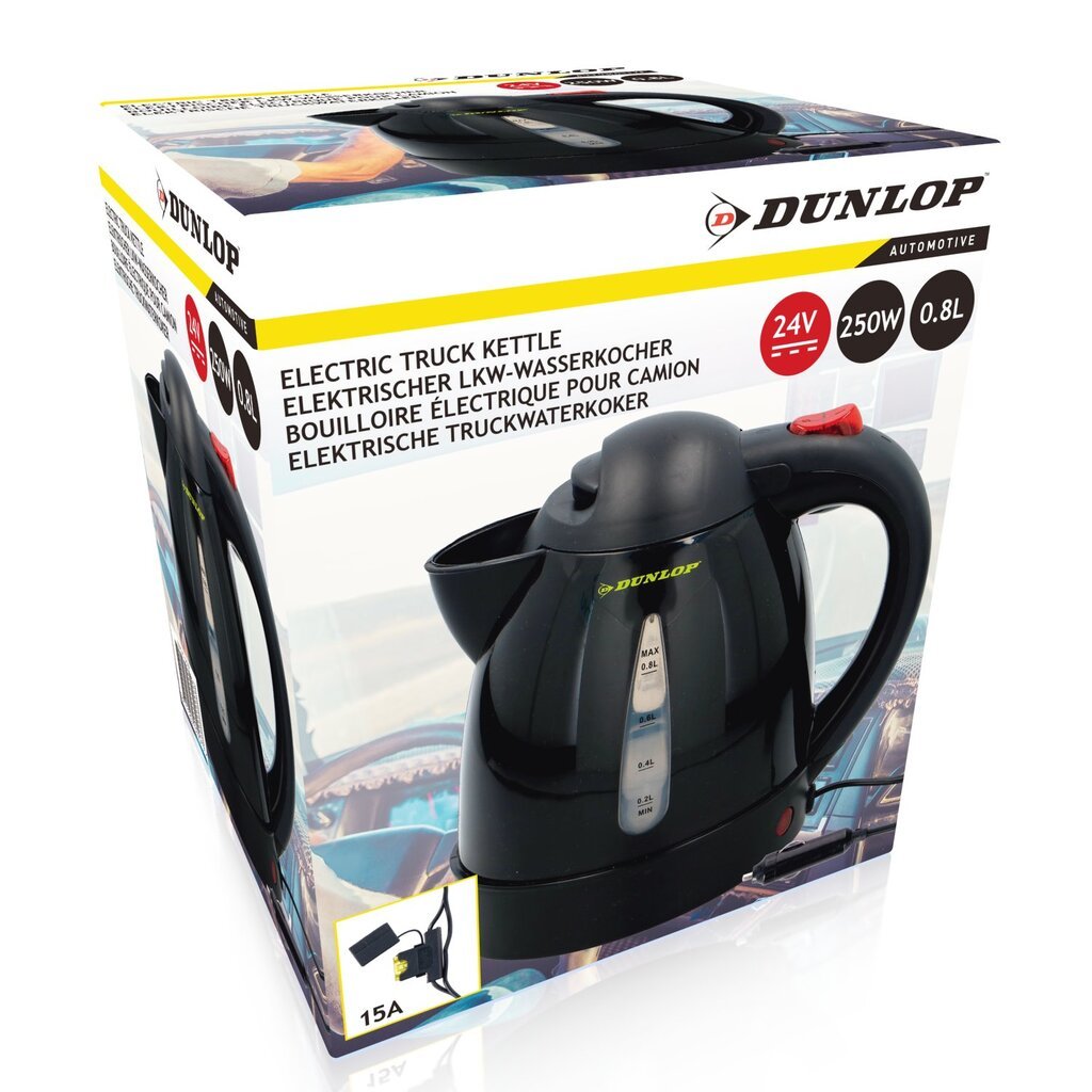 Automobilinis kavos virdulys Dunlop 0,8L, 24V цена и информация | Automobilių 12V el. priedai | pigu.lt