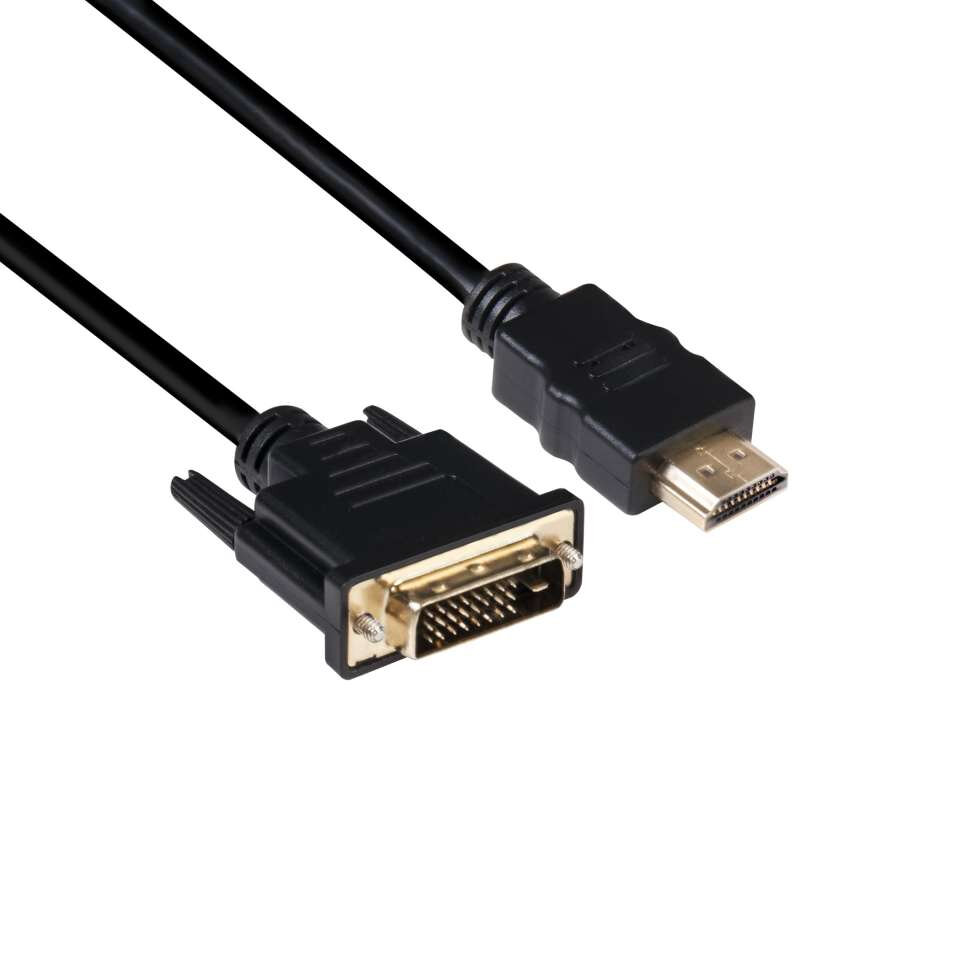 DVI/HDMI, 2 m цена и информация | Kabeliai ir laidai | pigu.lt
