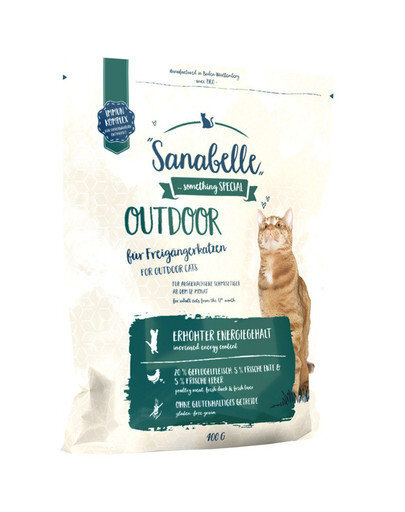 Sanabelle lauke gyvenančioms katėms, 400 g kaina ir informacija | Sausas maistas katėms | pigu.lt