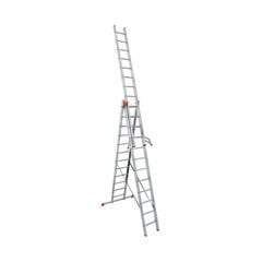 Krause Tribilo универсальная выдвижная лестница, 3 части по 12 ступеней цена и информация | Стремянки | pigu.lt