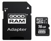 Goodram MicroSD 16GB kaina ir informacija | Atminties kortelės telefonams | pigu.lt