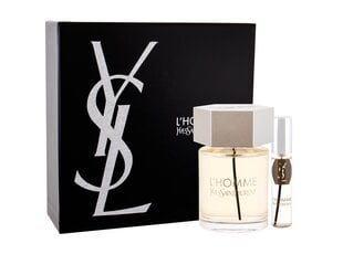 Набор Yves Saint Laurent L'Homme: EDT для мужчин 100 мл + EDT для мужчин 10 мл цена и информация | Мужские духи | pigu.lt