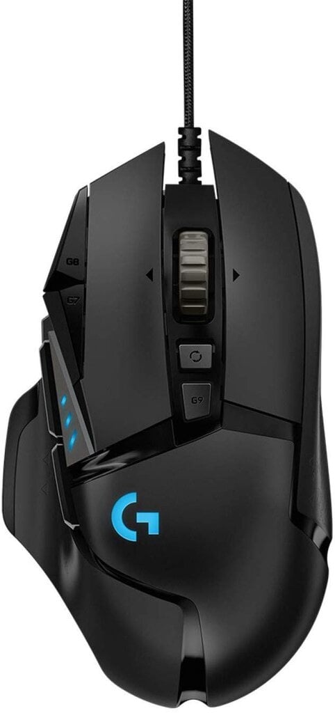 Logitech G502, juoda цена и информация | Pelės | pigu.lt