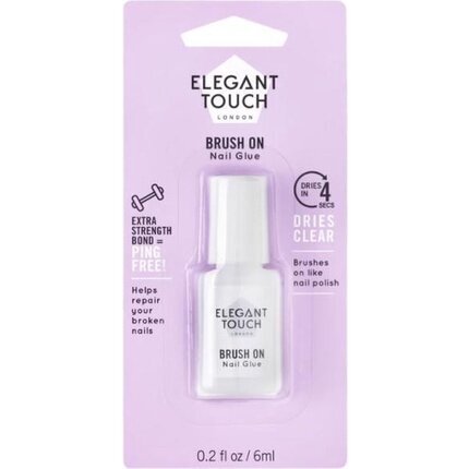 Dirbtinių nagų klijai Elegant Touch 6 ml kaina ir informacija | Manikiūro, pedikiūro priemonės | pigu.lt