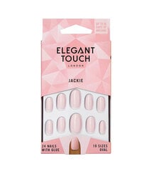 Dirbtiniai nagai Elegant Touch Polish Nails Jackie, Prancūziškas manikiūras ovalus kaina ir informacija | Manikiūro, pedikiūro priemonės | pigu.lt