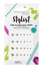 Nagų dekoracijos Elegant Touch, Gold/Silver Studs kaina ir informacija | Manikiūro, pedikiūro priemonės | pigu.lt