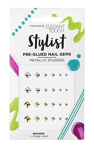 Nagų dekoracijos Elegant Touch, Gold/Silver Studs kaina ir informacija | Manikiūro, pedikiūro priemonės | pigu.lt