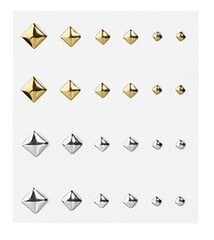 Nagų dekoracijos Elegant Touch, Gold/Silver Studs цена и информация | Книпсер для ногтей NGHIA EXPORT NC-03  | pigu.lt