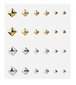 Nagų dekoracijos Elegant Touch, Gold/Silver Studs цена и информация | Manikiūro, pedikiūro priemonės | pigu.lt