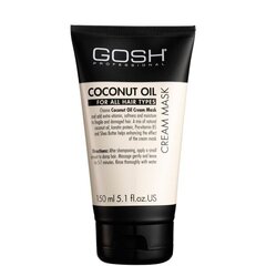 Маска для волос Gosh Coconut Oil, 150 мл цена и информация | Бальзамы, кондиционеры | pigu.lt