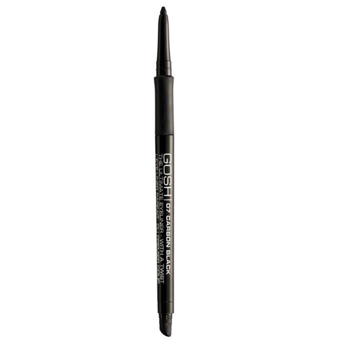 Akių kontūro pieštukas Gosh The Ultimate Eyeliner with a twist 0,4 g, 07 Carbon Black цена и информация | Akių šešėliai, pieštukai, blakstienų tušai, serumai | pigu.lt