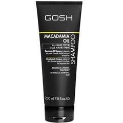 Maitinamasis plaukų šampūnas Gosh Macadamia Oil 230 ml kaina ir informacija | Šampūnai | pigu.lt