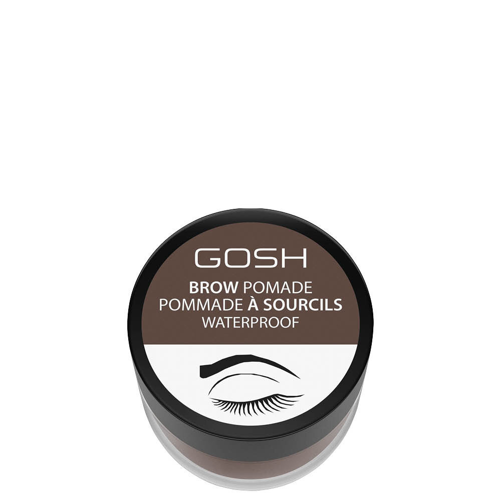 Kreminiai antakių šešėliai Gosh Brow Pomade 4 ml, 003 Dark Brown kaina ir informacija | Antakių dažai, pieštukai | pigu.lt