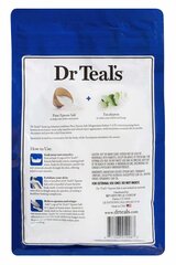 Druska voniai Dr. Teal's Relax & Relief with Eucalyptus & Spearmint 1,36 kg цена и информация | Масла, гели для душа | pigu.lt