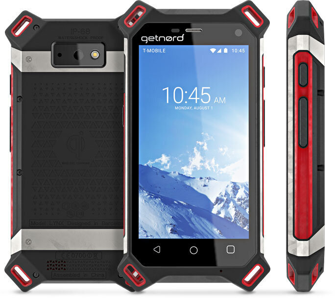 Getnord LYNX, Dual Sim, Black/Red kaina ir informacija | Mobilieji telefonai | pigu.lt