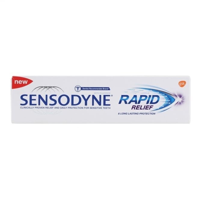 Dantų pasta SENSODYNE Rapid Relief 75 ml kaina ir informacija | Dantų šepetėliai, pastos | pigu.lt