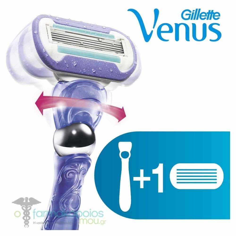 Skustuvas Gillette Venus Swirl Flexiball, 1 vnt. цена и информация | Skutimosi priemonės ir kosmetika | pigu.lt