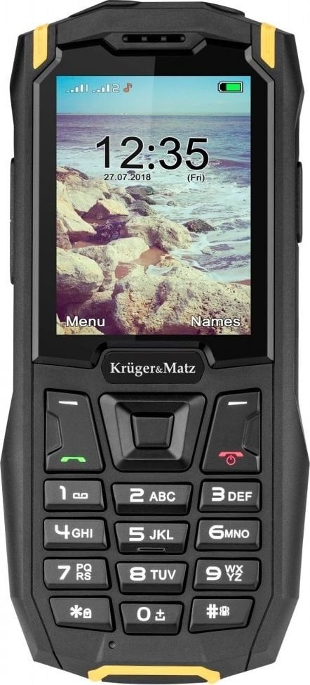 Kruger & Matz Iron 2, Black kaina ir informacija | Mobilieji telefonai | pigu.lt