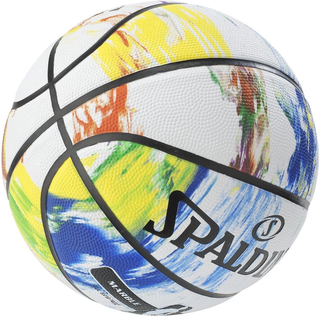 Krepšinio kamuolys Spalding NBA Marble, 3 dydis цена и информация | Krepšinio kamuoliai | pigu.lt