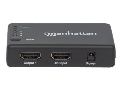 MH 4K Compact 4-Port HDMI Splitter black цена и информация | Adapteriai, USB šakotuvai | pigu.lt