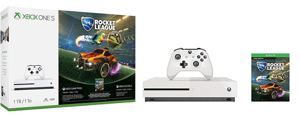Microsoft Xbox One S 1TB + Rocket league kaina ir informacija | Žaidimų konsolės | pigu.lt