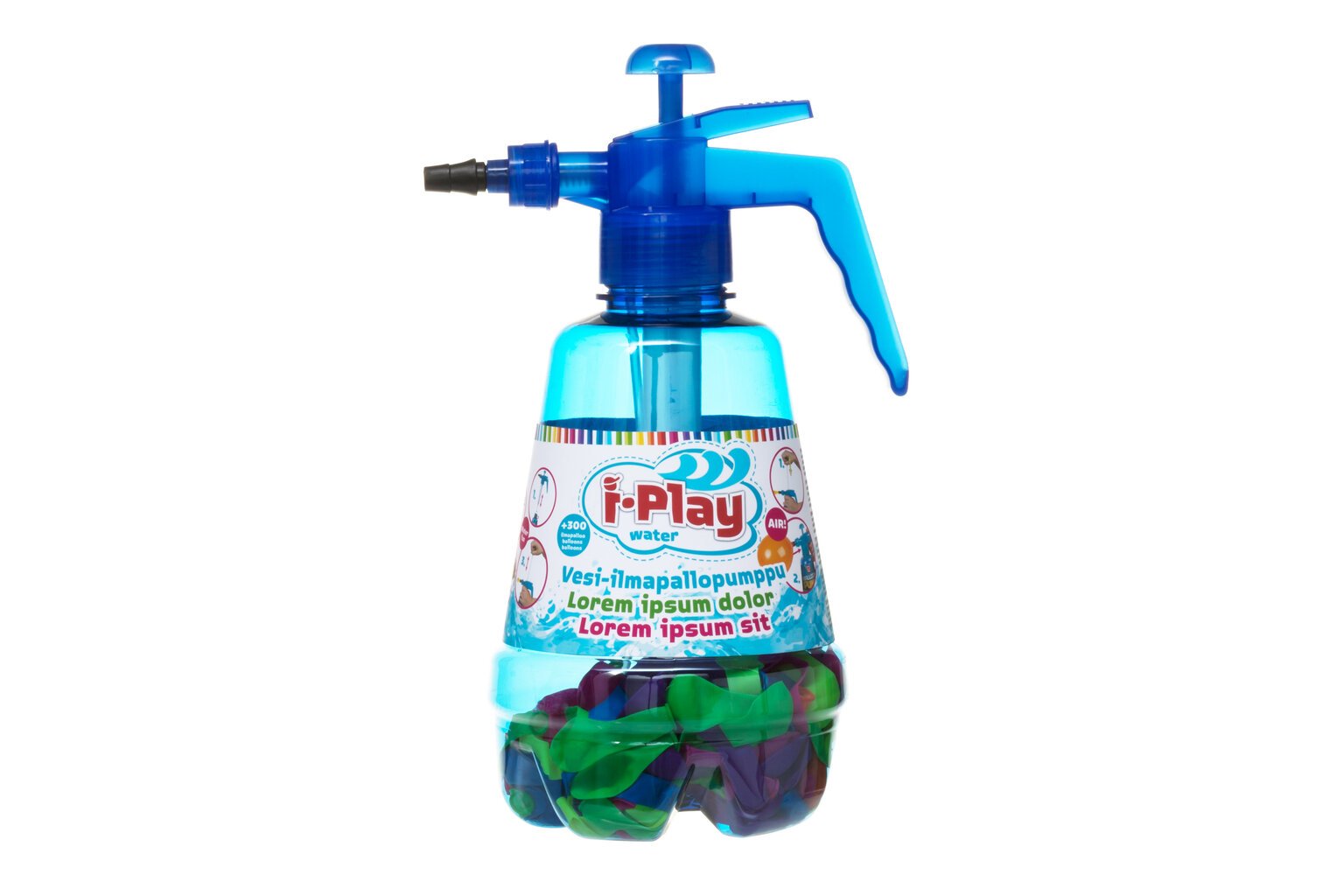 Vandens buteliukas su balionais iPlay 300 vnt. kaina ir informacija | Vandens, smėlio ir paplūdimio žaislai | pigu.lt
