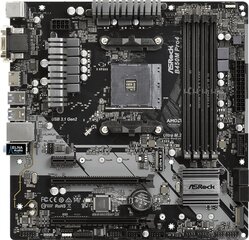 ASRock B450M Pro4 kaina ir informacija | Asrock Kompiuterinė technika | pigu.lt