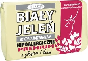 Natūralus muilas Bialy Jelen Premium Glog & Len 100 g kaina ir informacija | Bialy Jelen Kvepalai, kosmetika | pigu.lt