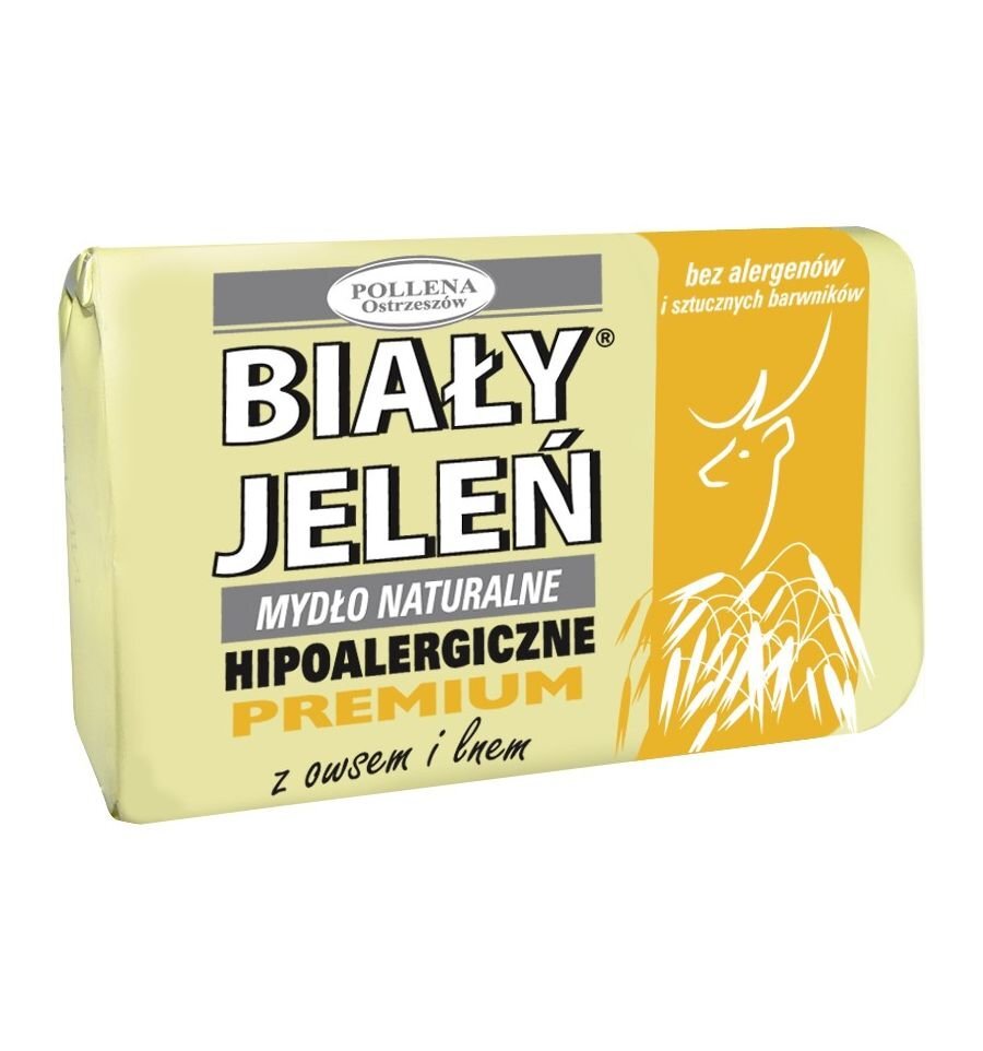 Natūralus muilas Bialy Jelen Premium Owies & Len 100 g kaina ir informacija | Muilai | pigu.lt