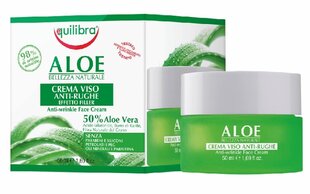 Veido kremas nuo raukšlių Equilibra Aloe Bellezza Naturale 50 ml kaina ir informacija | Veido kremai | pigu.lt