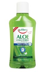 Burnos skalavimo skystis su alavijo ekstraktu Equilibra Aloe Collutorio Triple Action 500 ml kaina ir informacija | Dantų šepetėliai, pastos | pigu.lt