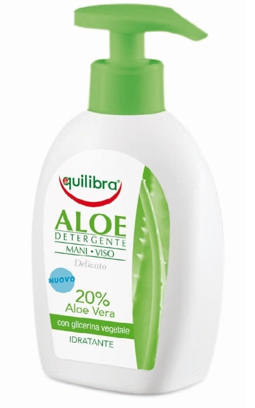 Veido ir rankų prausiklis su alavijo ekstraktu Equilibra Aloe Detergente Mani Viso 300 ml цена и информация | Veido prausikliai, valikliai | pigu.lt