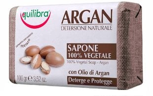 Мыло с аргановым маслом Equilibra Argan Naturale 100% Vegetal 100 г цена и информация | Мыло | pigu.lt