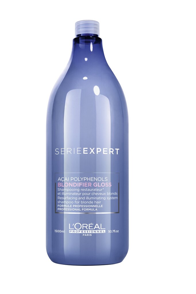 Spindesio suteikiantis šampūnas šviesiems plaukams L'Oreal Professionnel Serie Expert Blondifier Gloss, 1500 ml kaina ir informacija | Šampūnai | pigu.lt