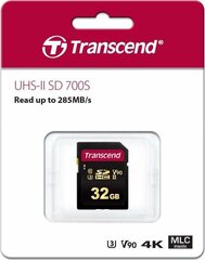 Transcend TS32GSDC700S MicroSDHC 32GB цена и информация | Карты памяти для телефонов | pigu.lt